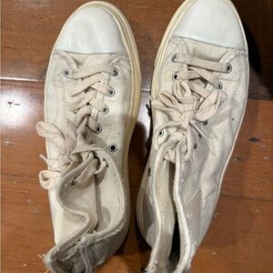 R13 Cream High-Top Athletic Shoes